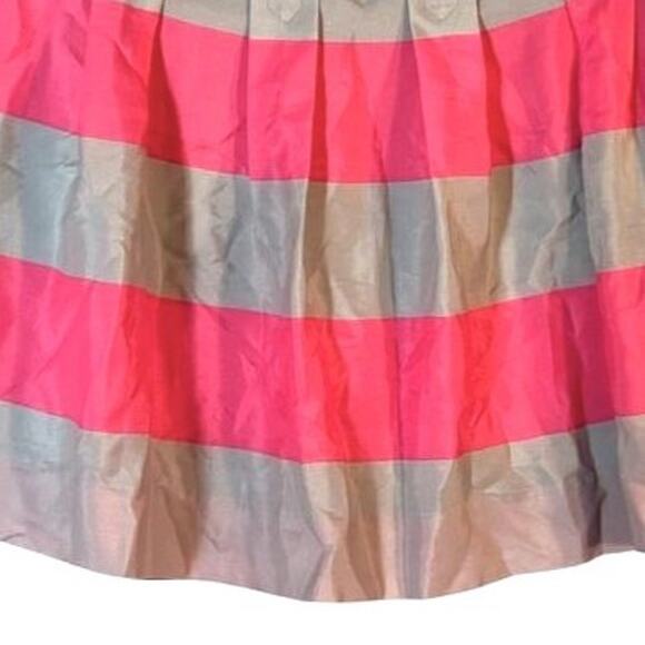 J Crew Skirt Womens Size 12 Gray Pink Mini Pleated Side Zip Fully Lined - Picture 3 of 8